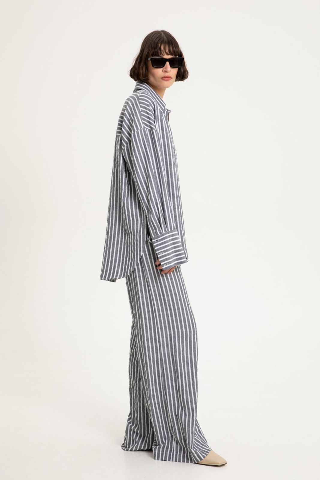 Picture of Aura Grey Loose Fit Pants