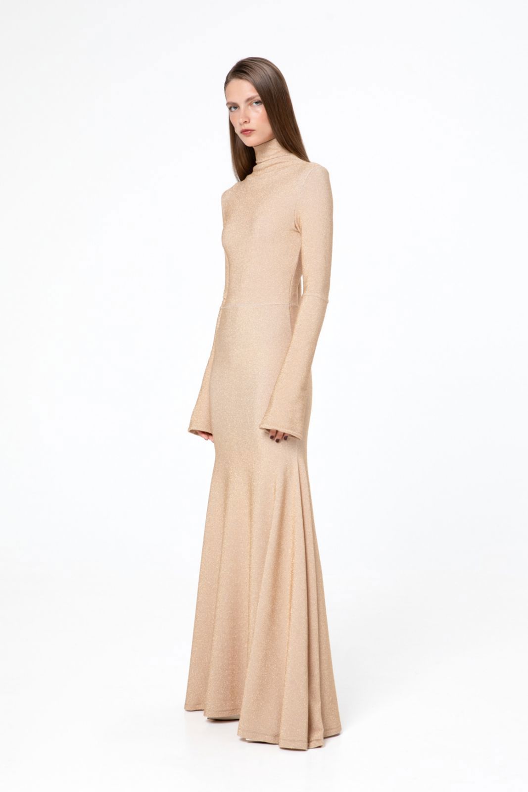 Picture of Pale High Neck Dress