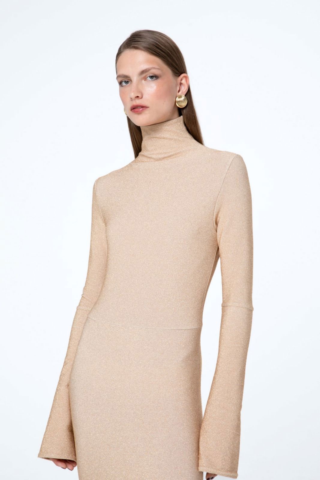 Picture of Pale High Neck Dress