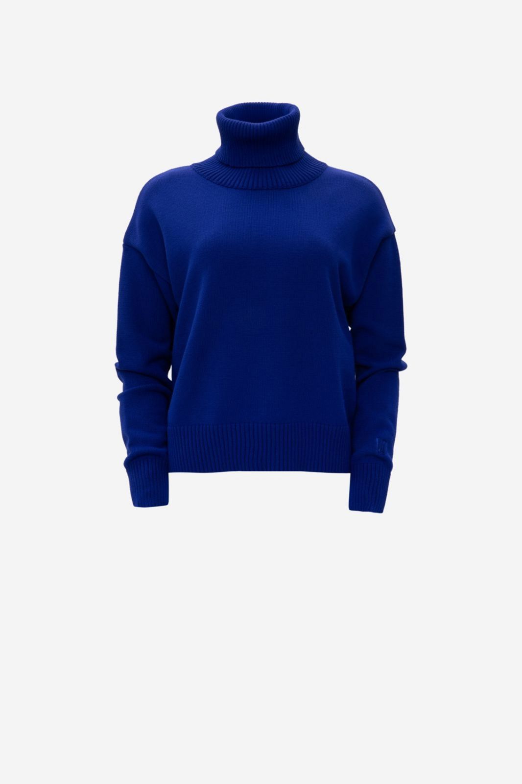 Picture of Vivid Blue Knit Turtleneck