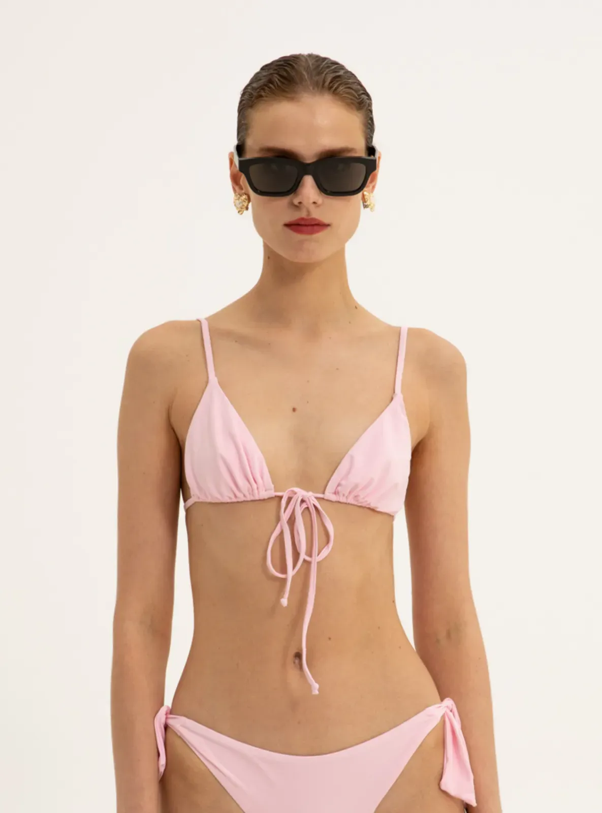 Picture of Elena Pink Triangle Bikini Top