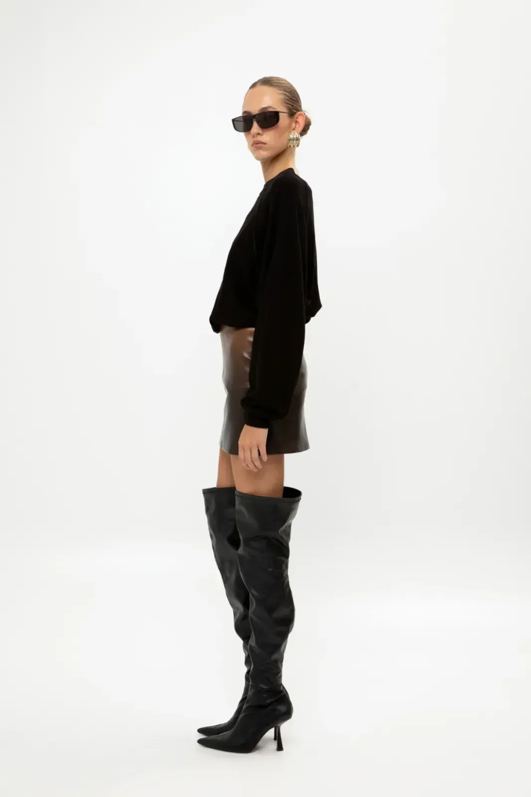 Picture of Ombre Faux Leather Mini Skirt