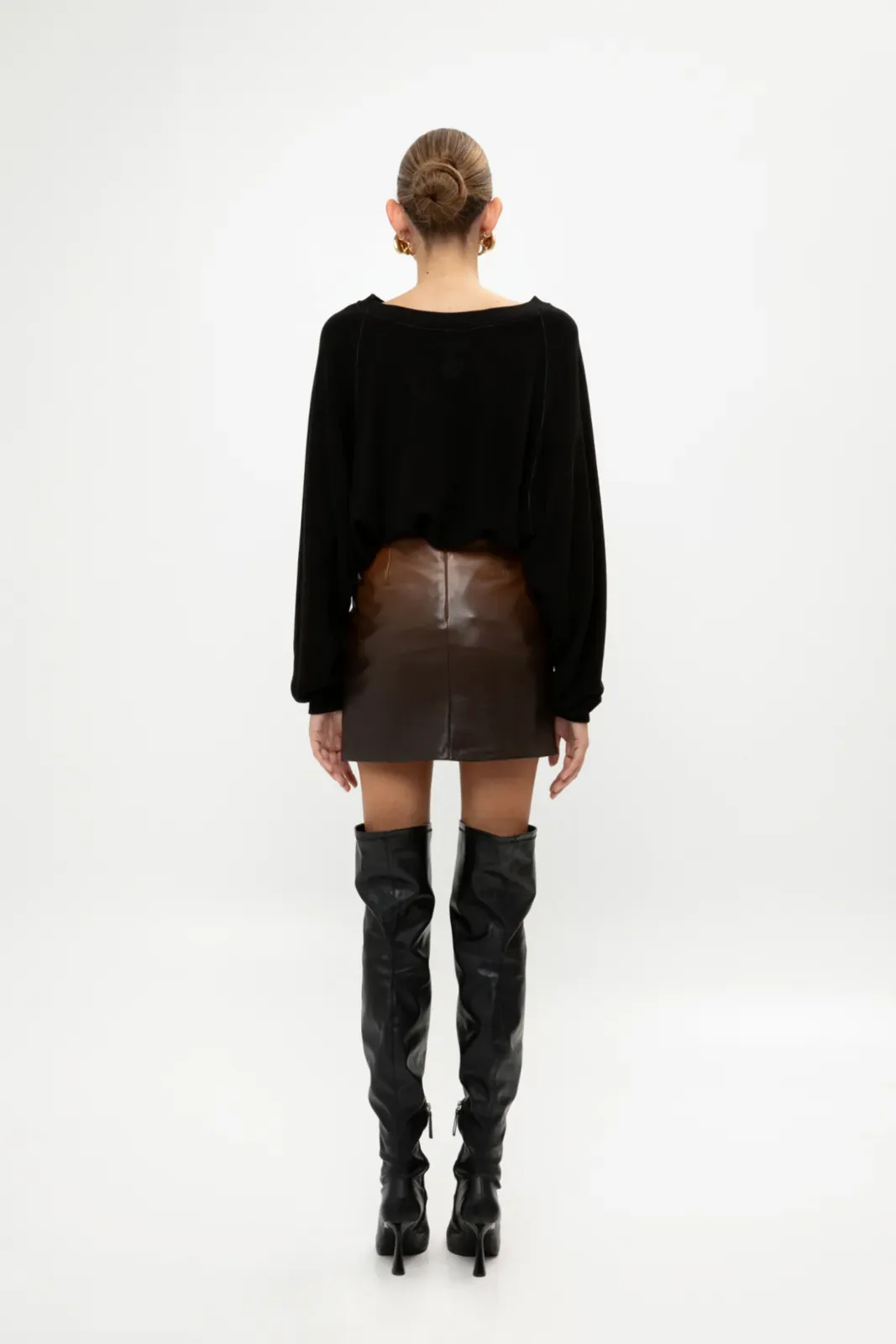 Picture of Ombre Faux Leather Mini Skirt