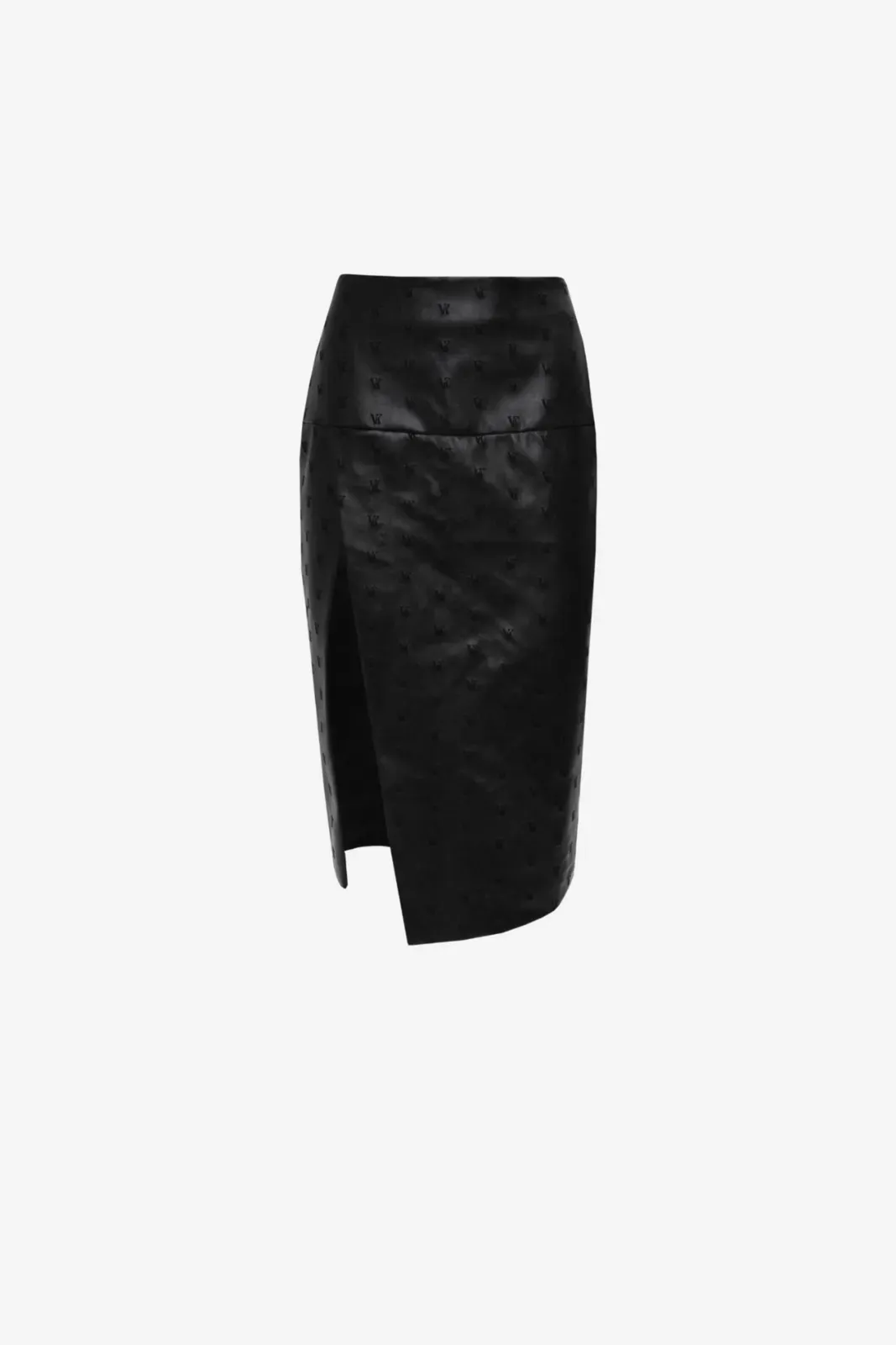 Picture of Black Faux Leather Skirt