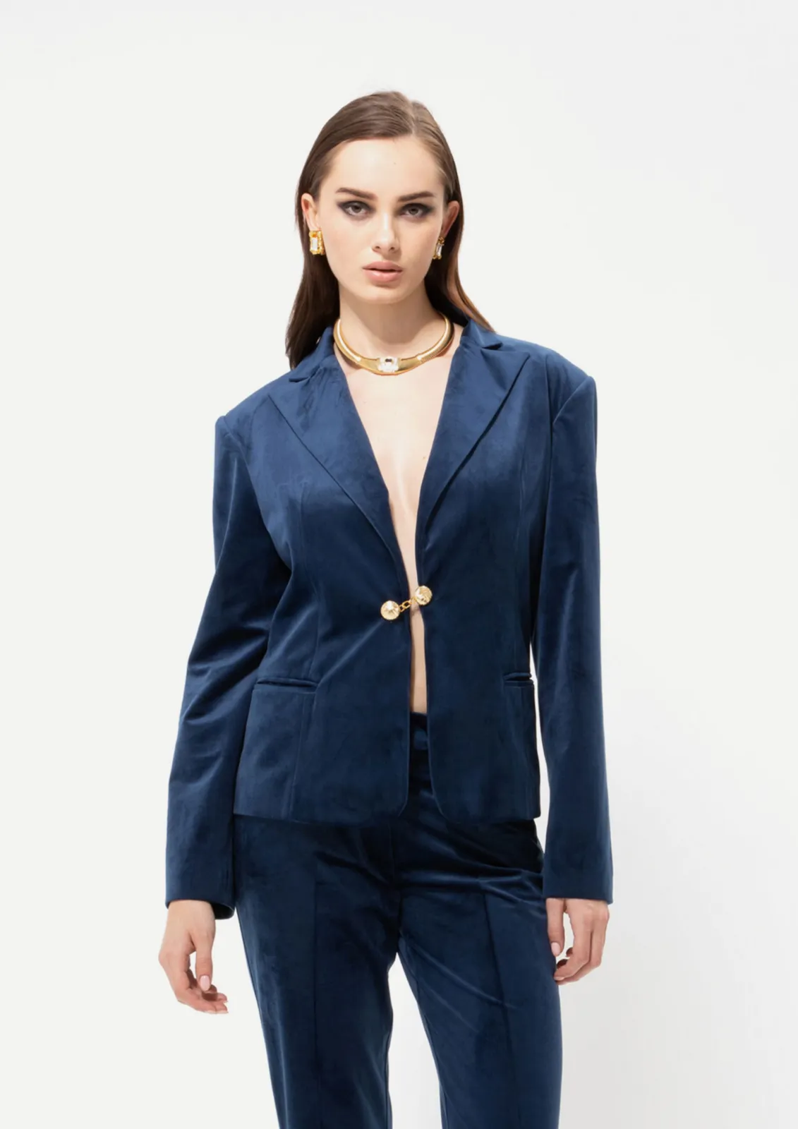 Picture of Velour Royal Blue Blazer