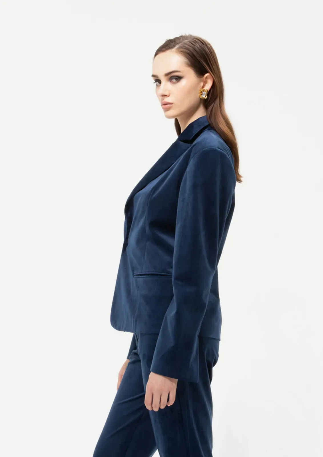 Picture of Velour Royal Blue Blazer