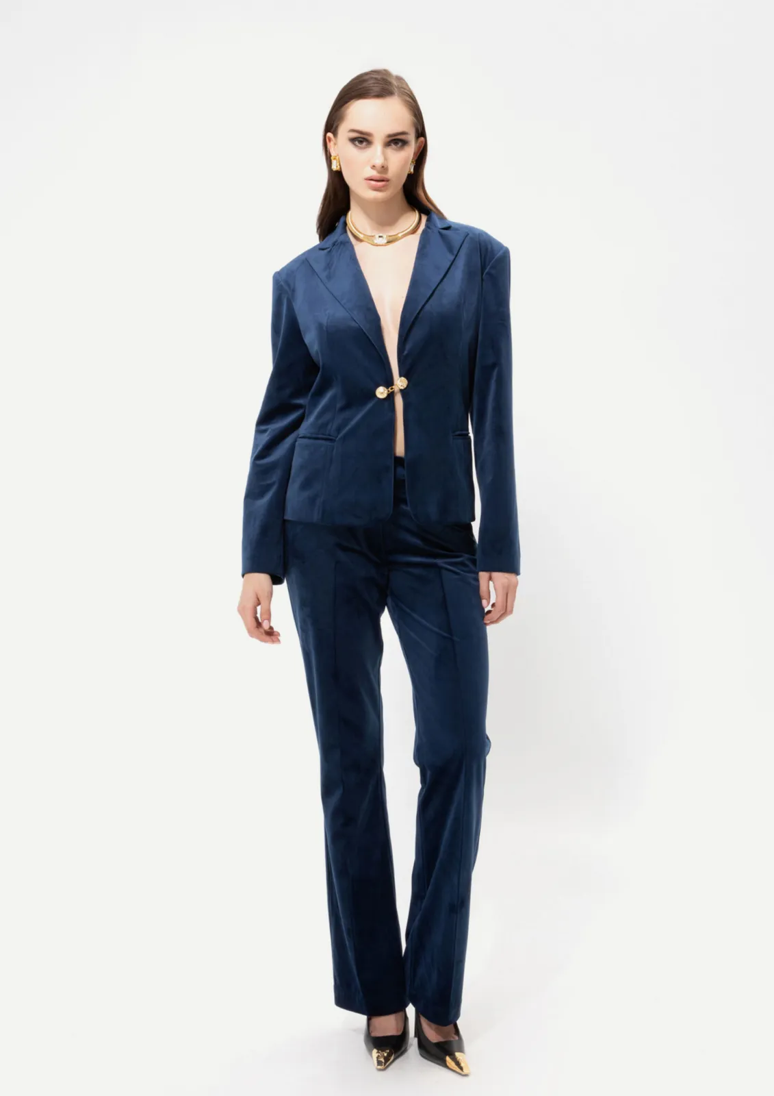 Picture of Velour Royal Blue Pants