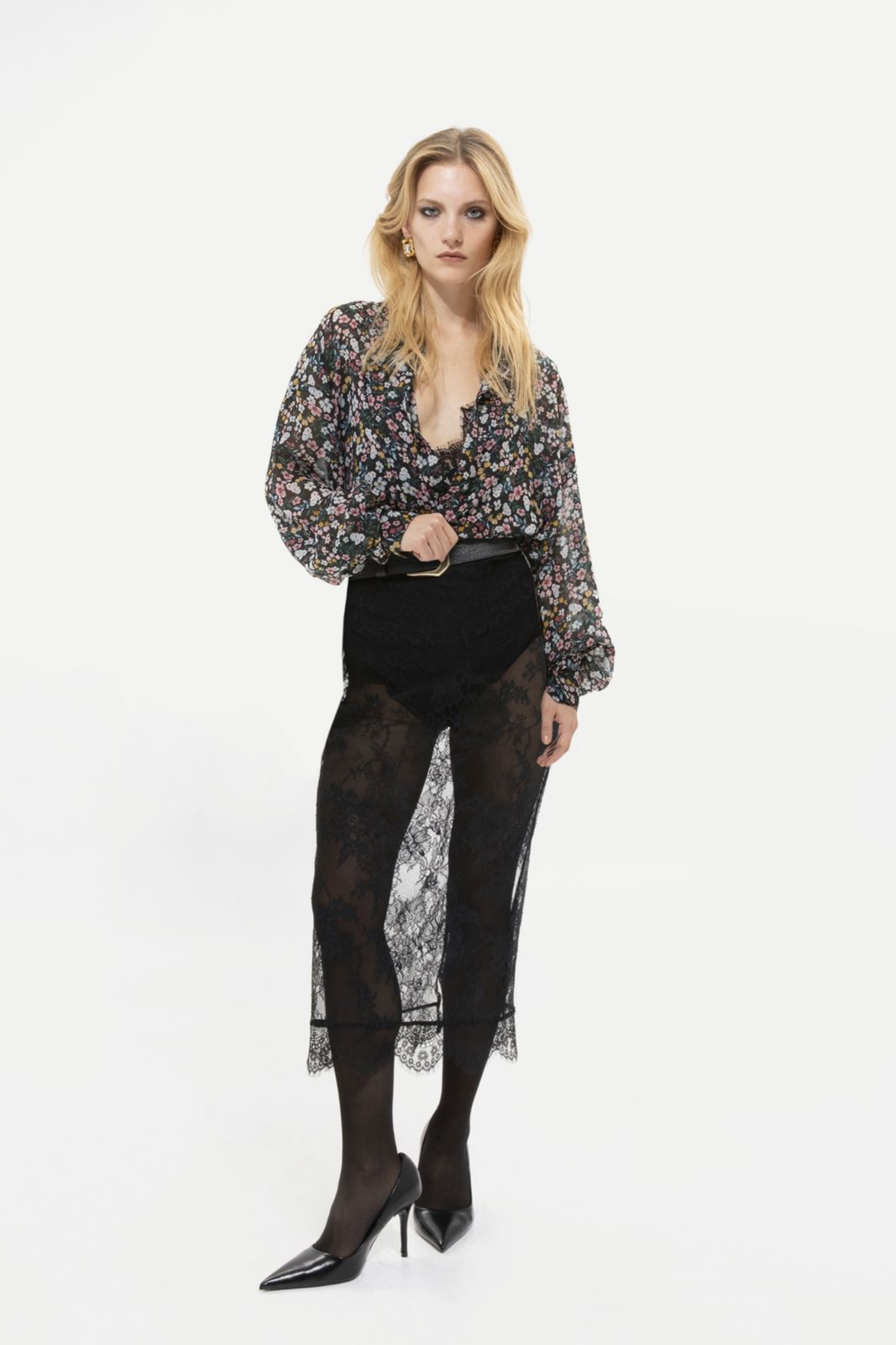 Picture of Lace Midi Skirt