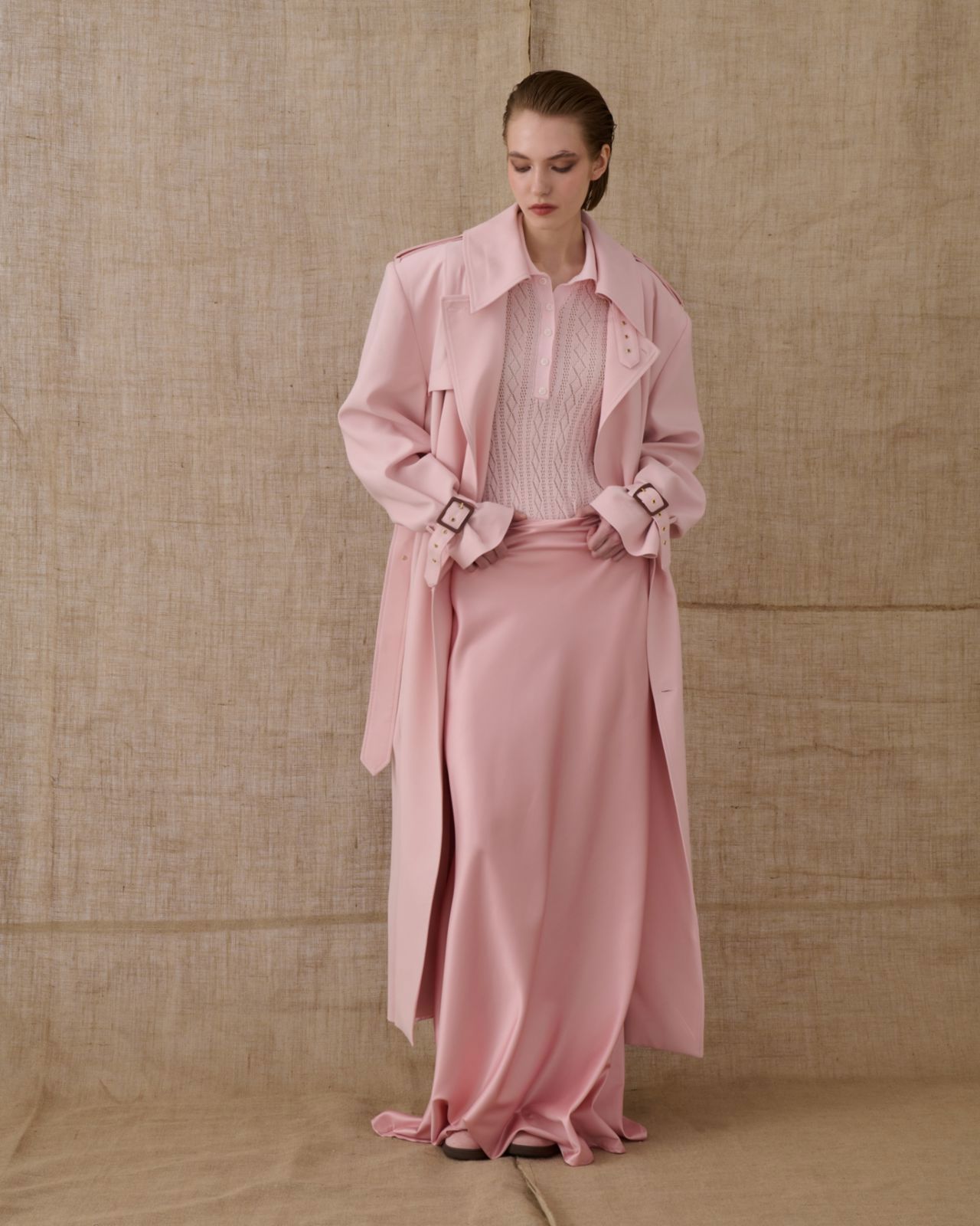 Picture of Pink Polo Knitted T-Shirt