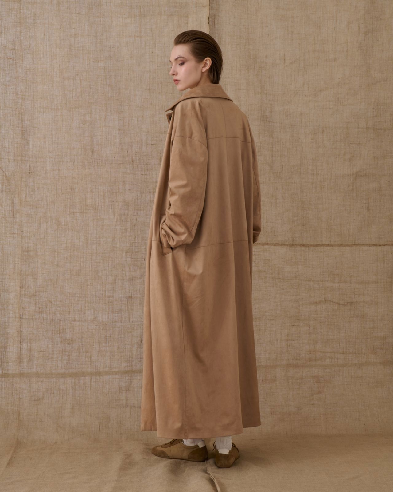Picture of Beige Suede Coat