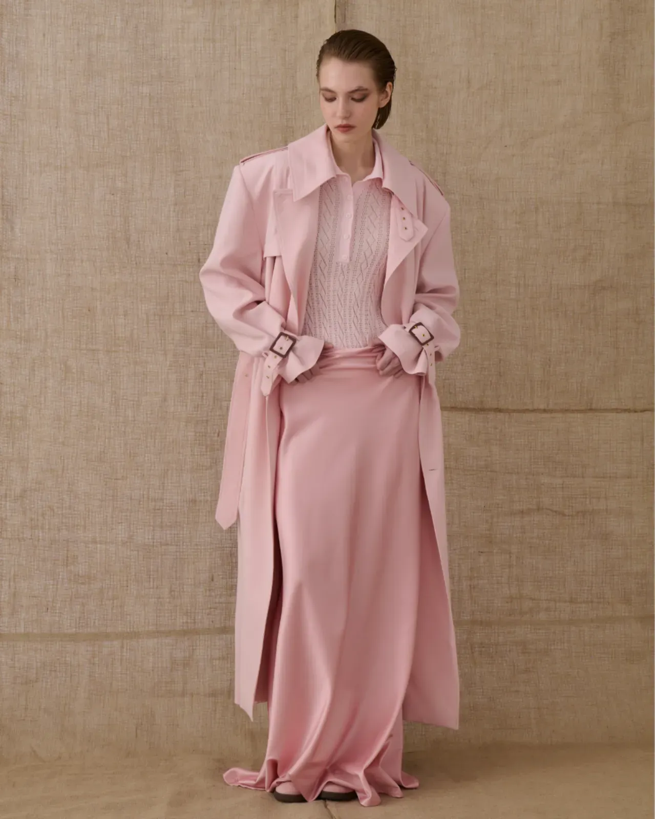 Picture of Dusty Pink Trench Coat