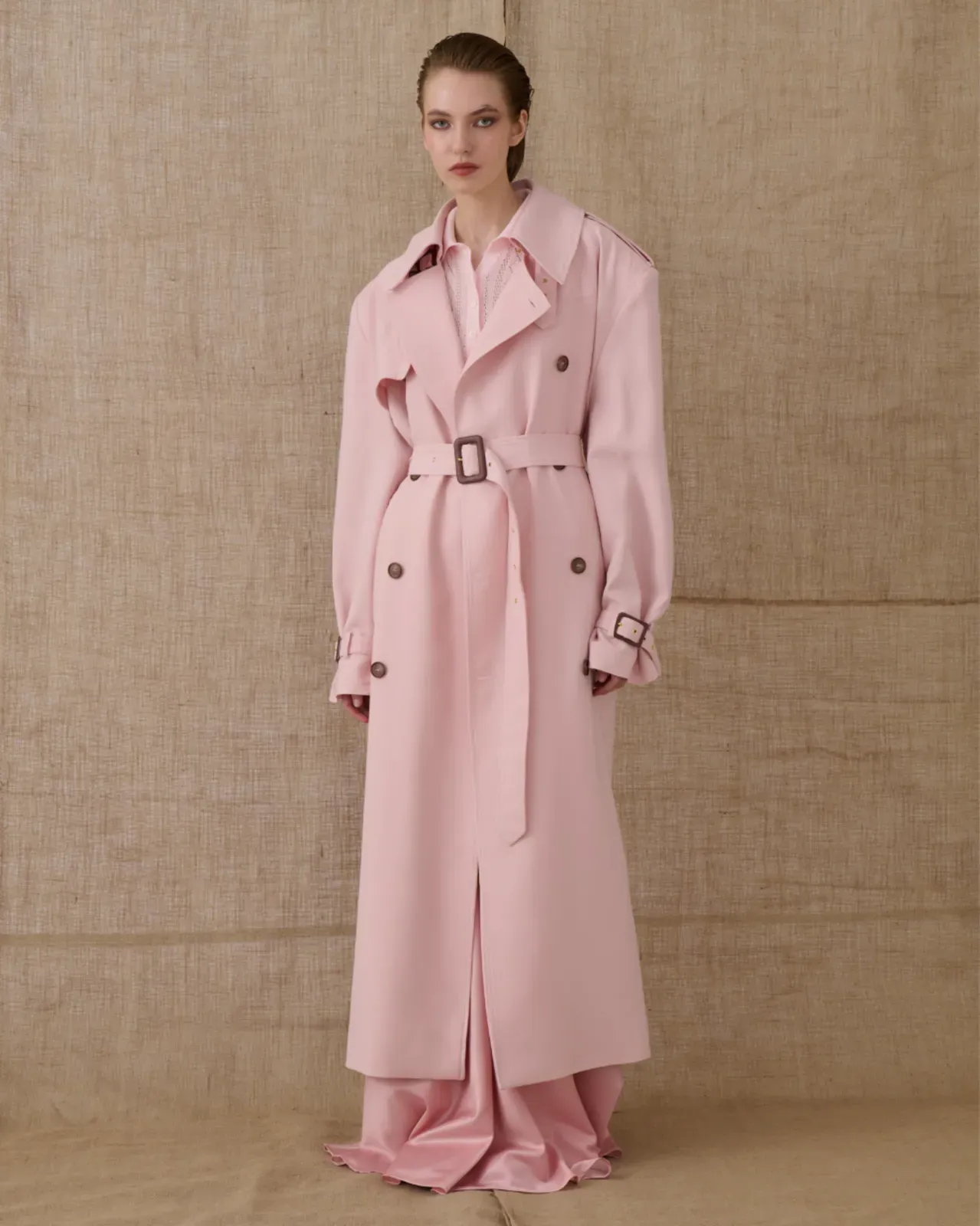 Picture of Dusty Pink Trench Coat