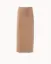 Picture of Beige Midi Suede Skirt