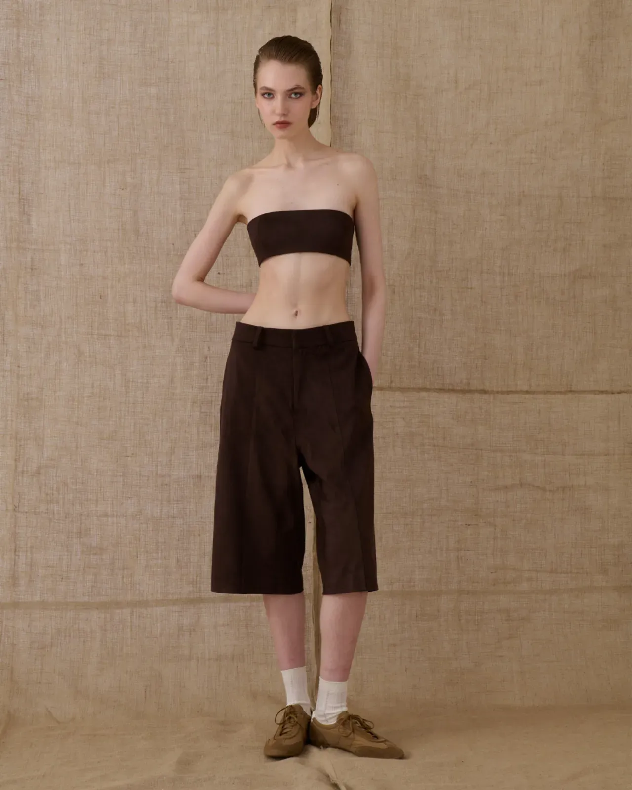 Picture of Brown Suede Bustier