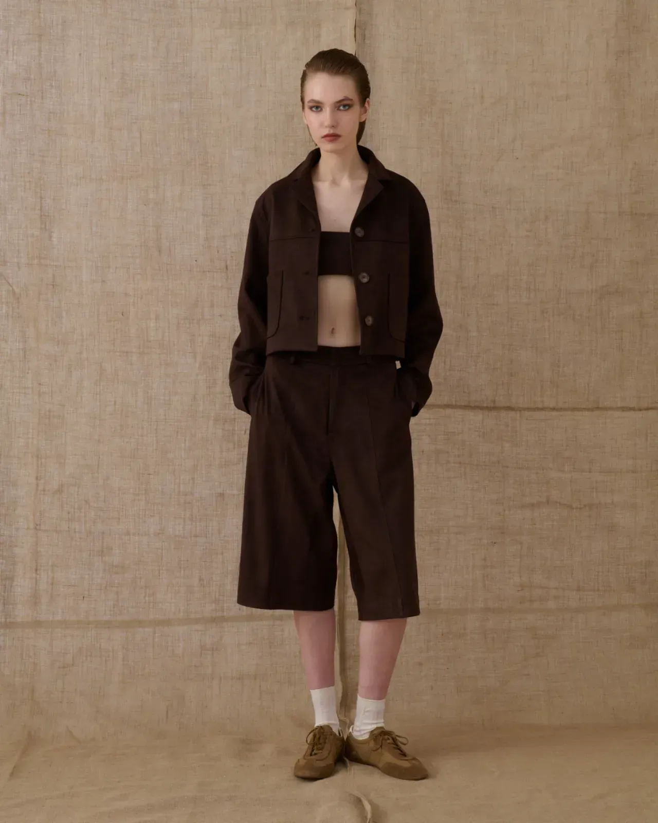 Picture of Brown Suede Bustier