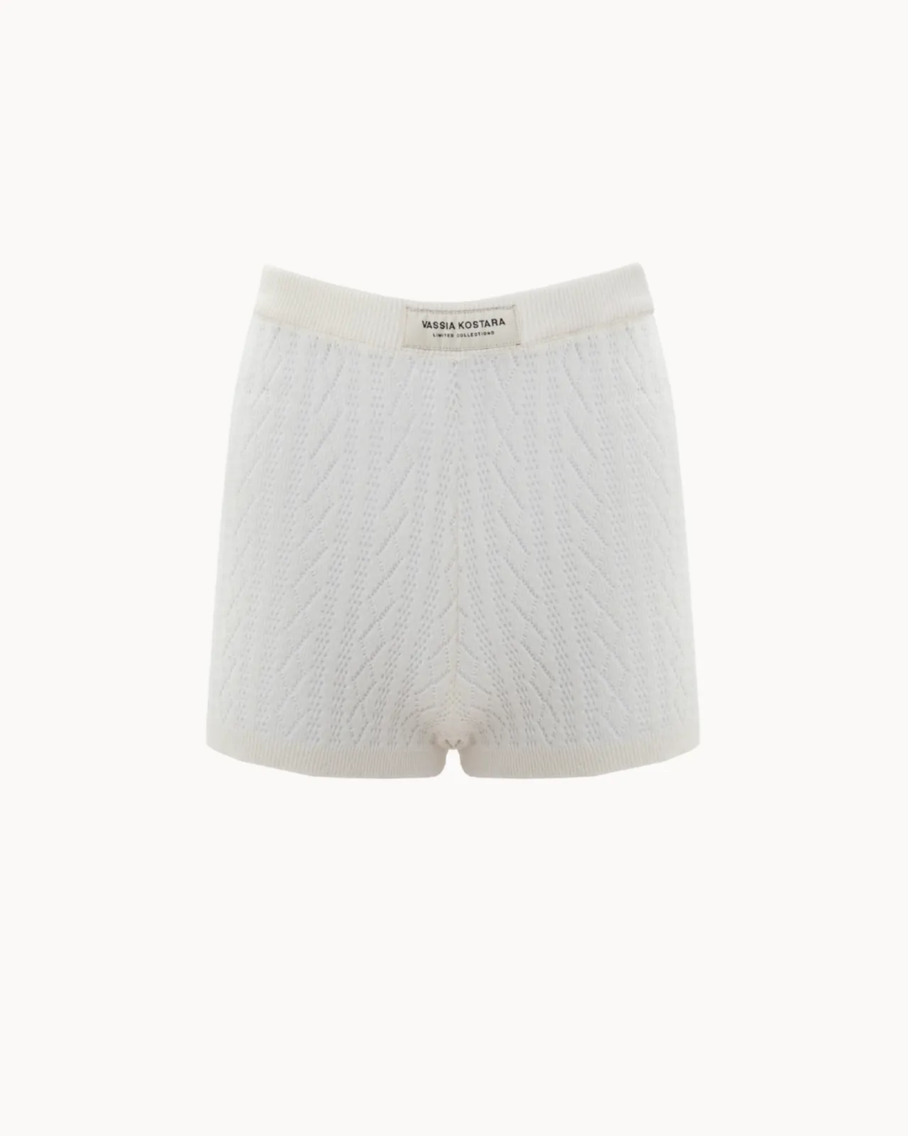 Picture of Ecru Knitted Shorts