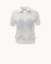 Picture of Ecru Polo Knitted T-Shirt with Rhombus Pattern