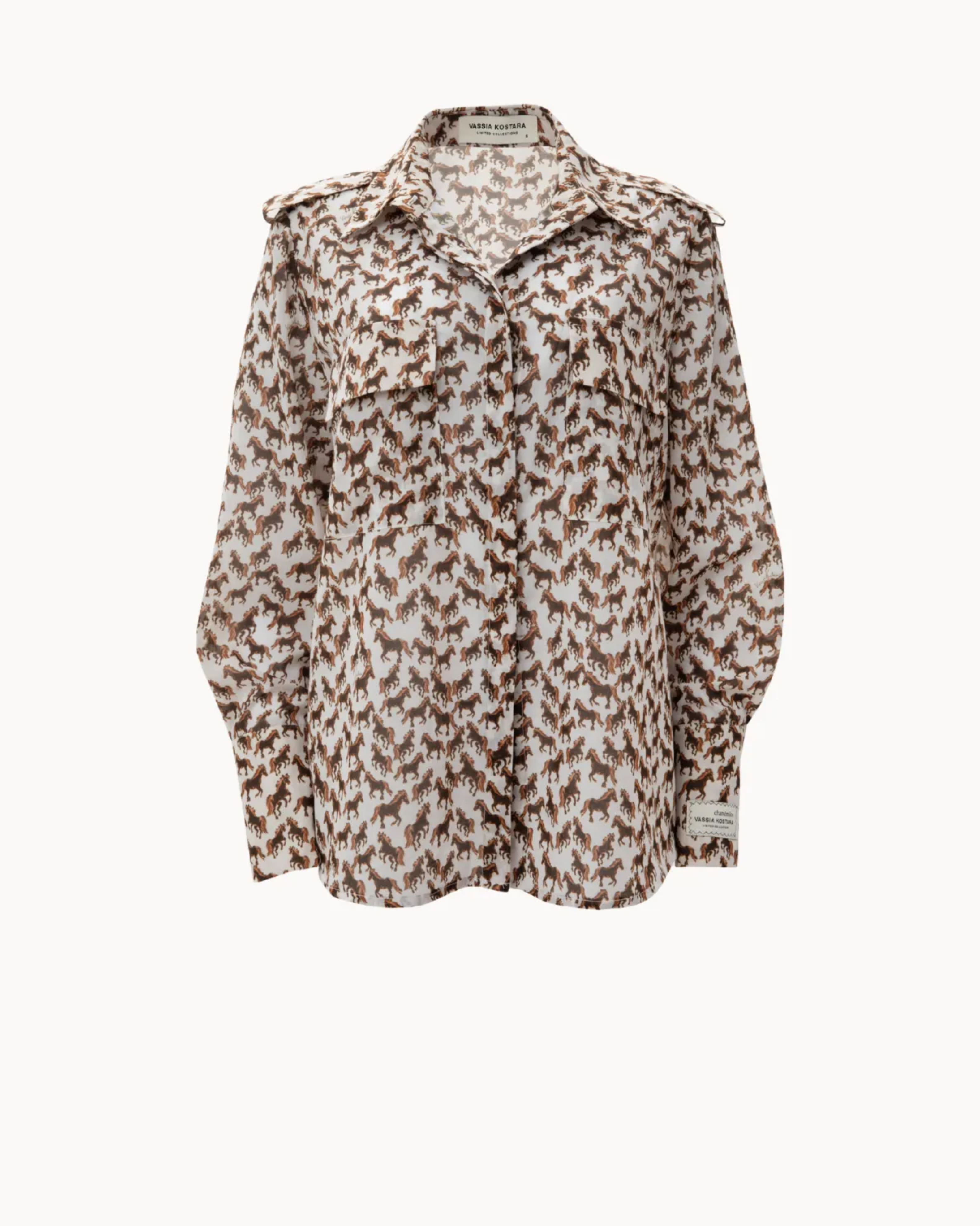 Picture of Horse Print Slim Fit Shirt