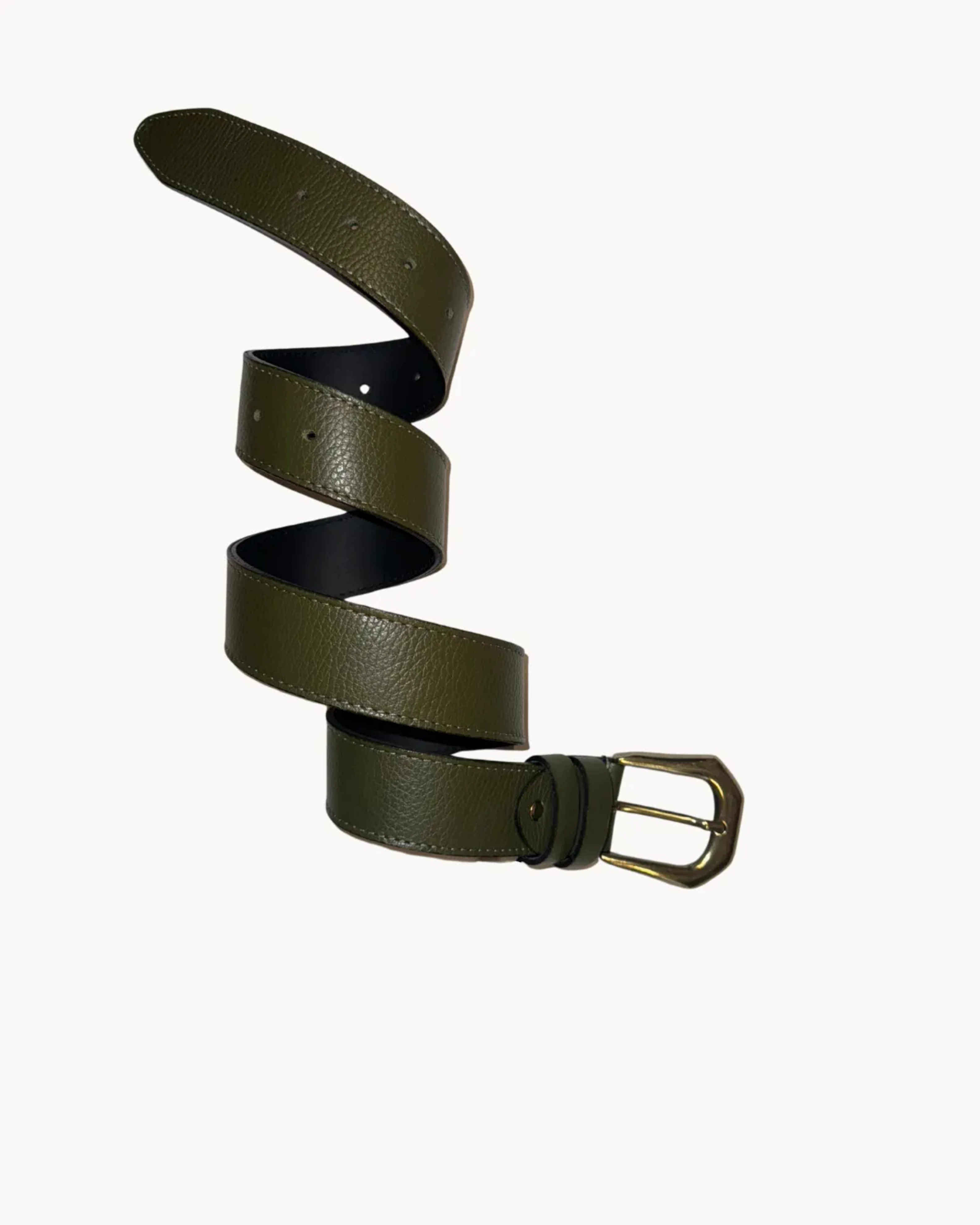 Picture of Khaki Leather Belt