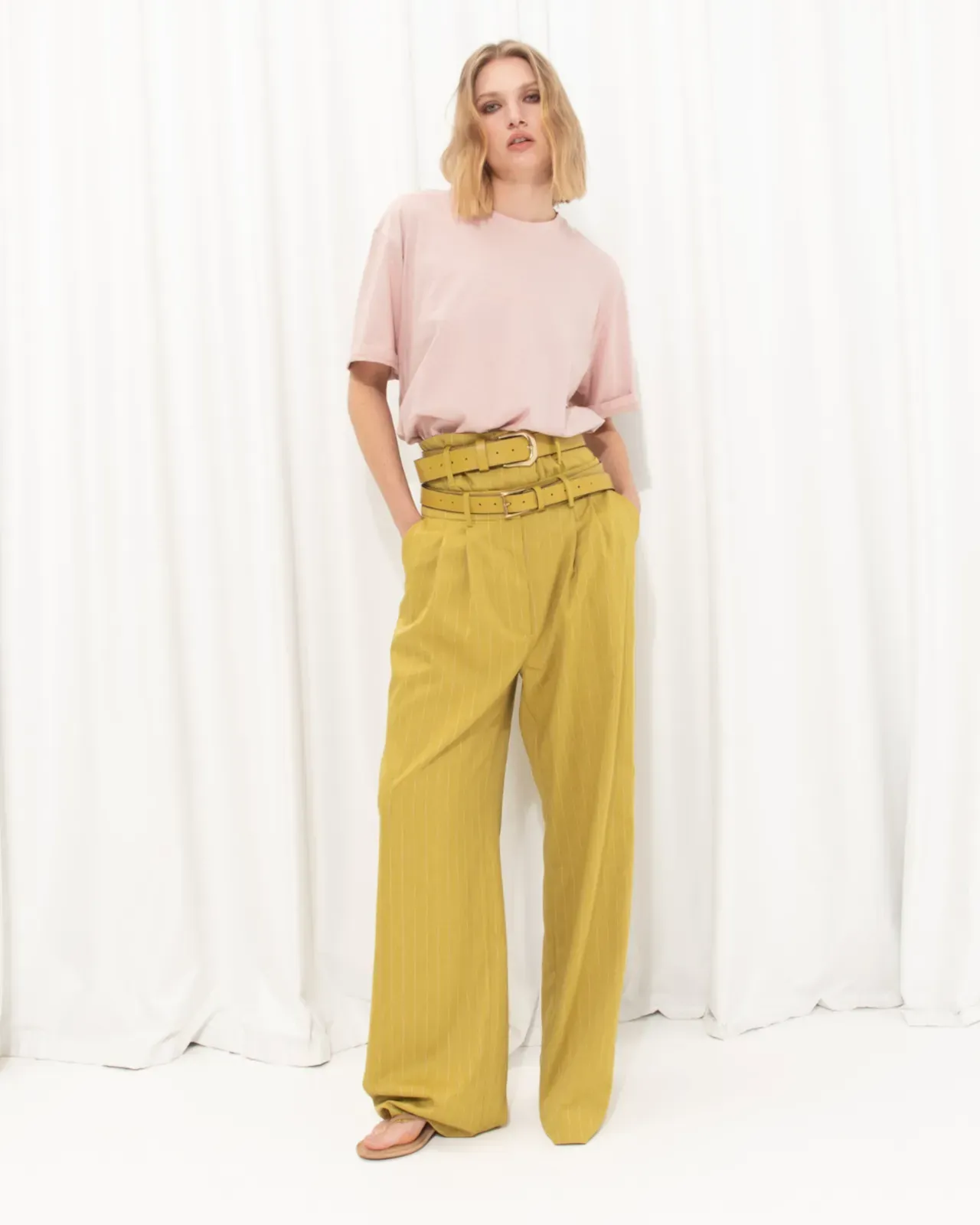 Picture of Lime Green Leather Belt