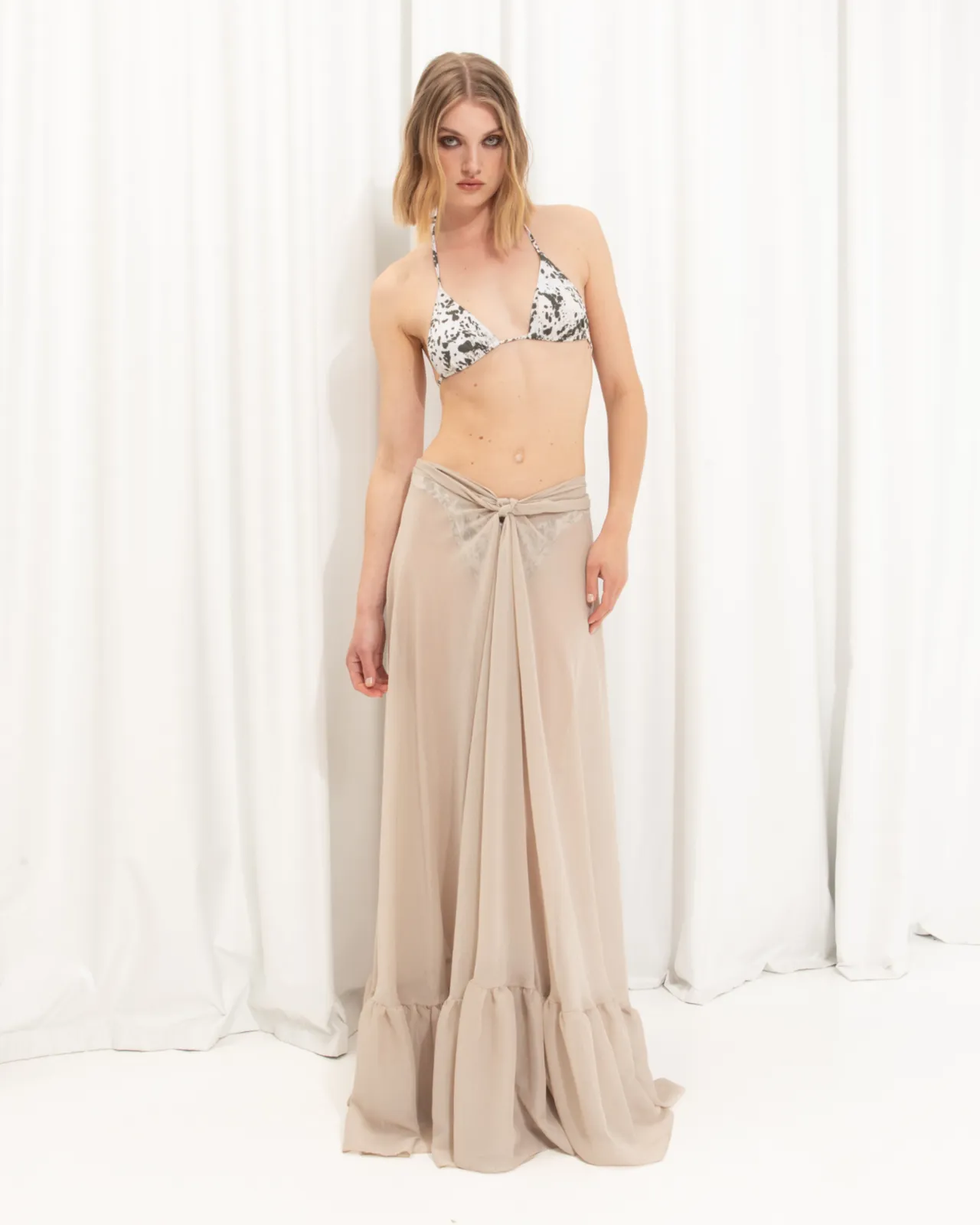 Picture of Animal Print Triangle Bikini Top