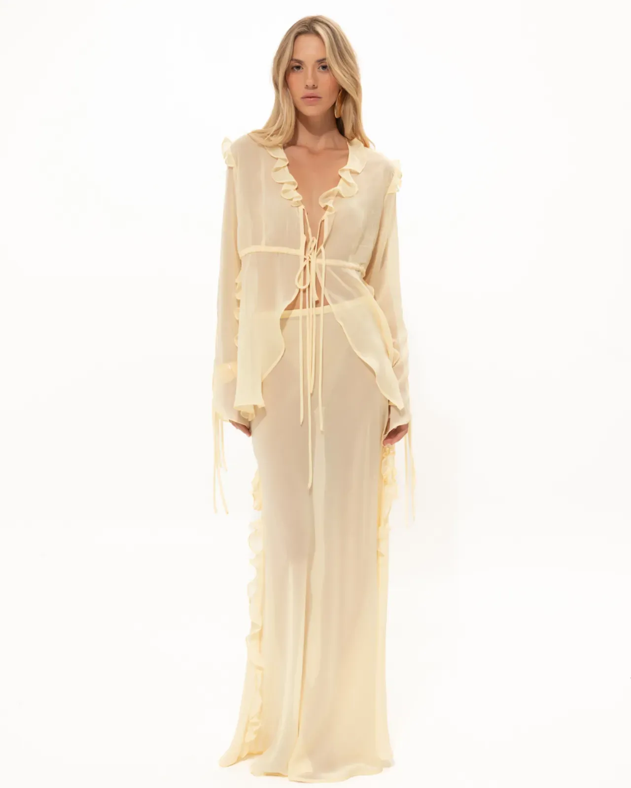 Picture of Chamomile Yellow Sheer Skirt