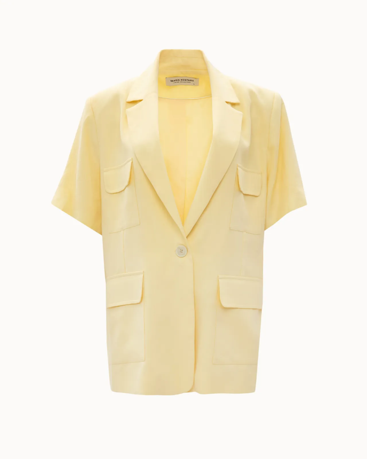 Picture of Chamomile Yellow Short-Sleeved Blazer