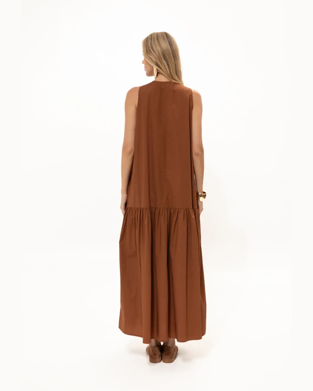 Picture of Tan Cotton Dress
