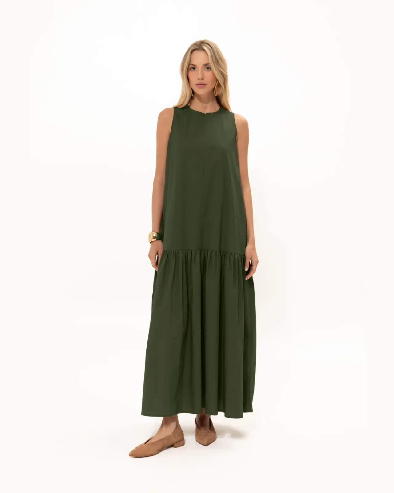 Picture of Khaki Cotton Dress
