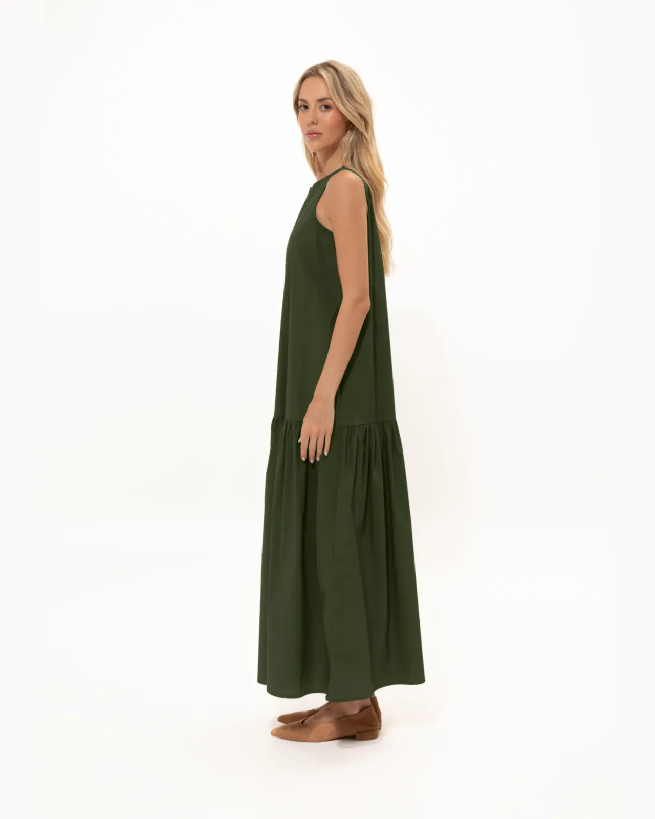 Picture of Khaki Cotton Dress