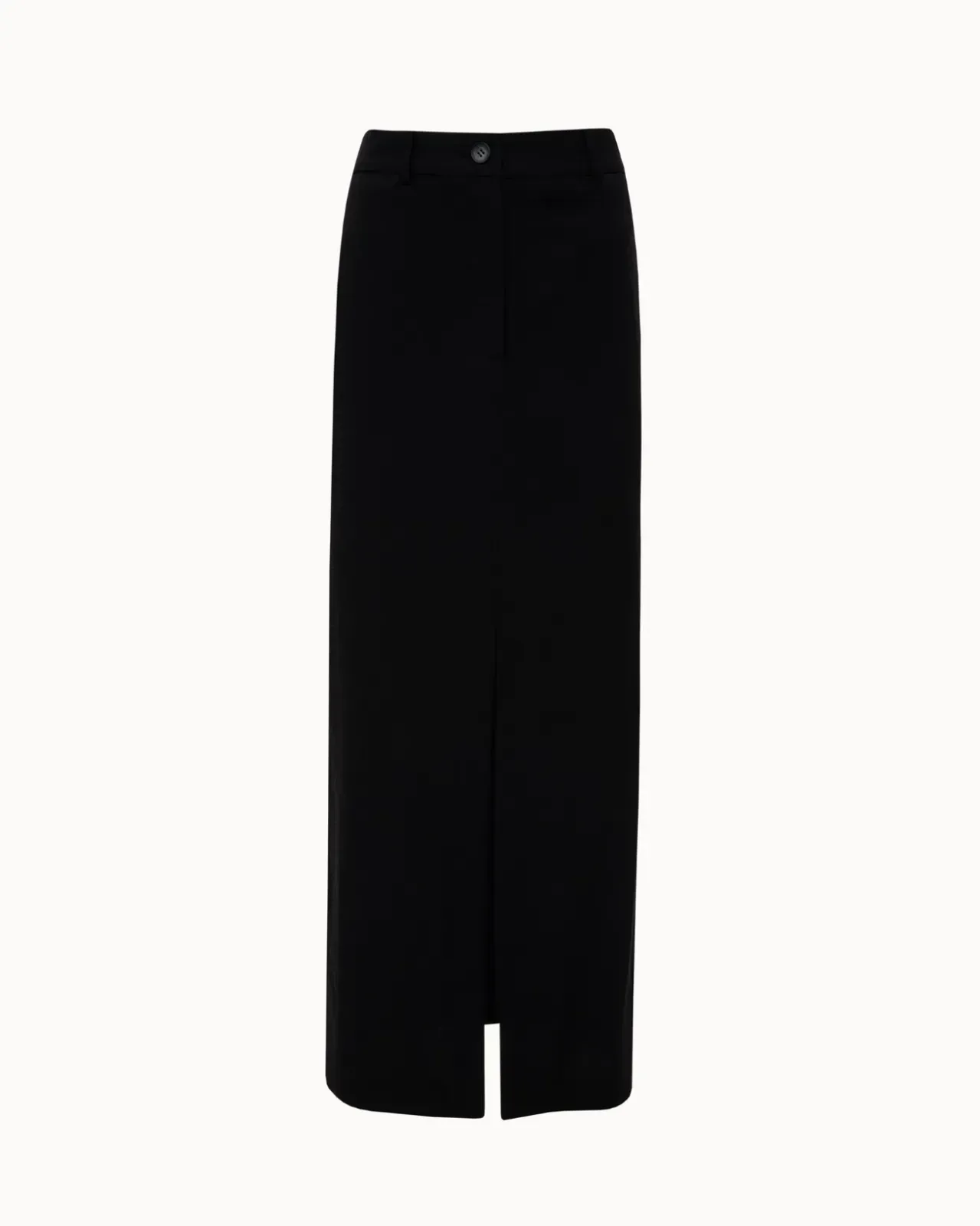 Picture of Black Straight-Line Midi Skirt