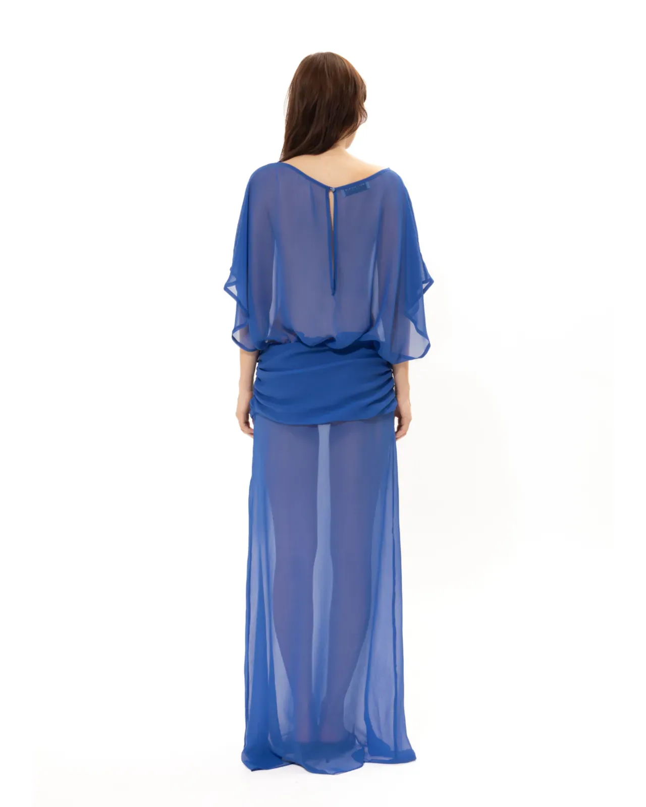 Picture of Deep Blue Silk Dress