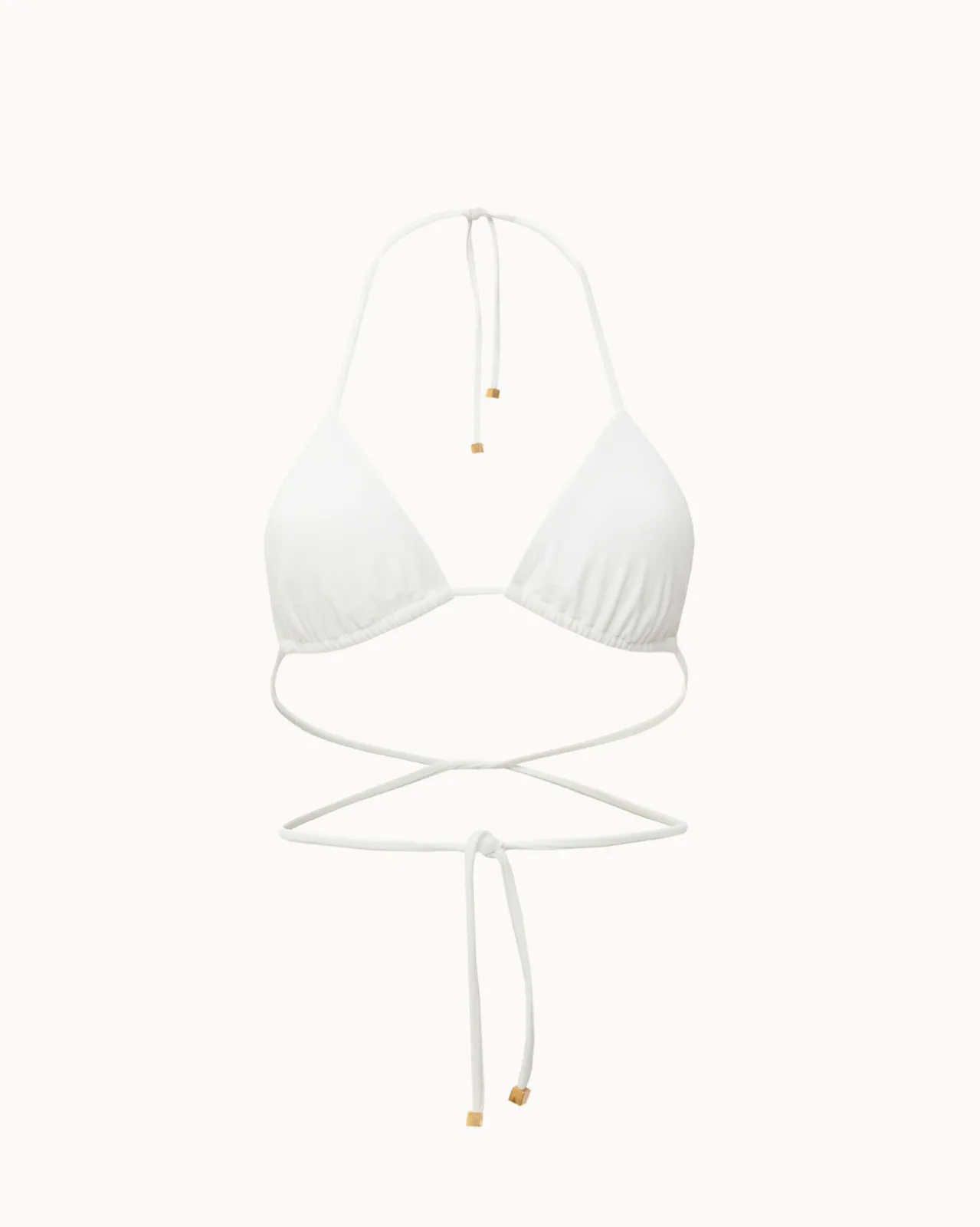 Picture of Summer White Triangle Bikini Top