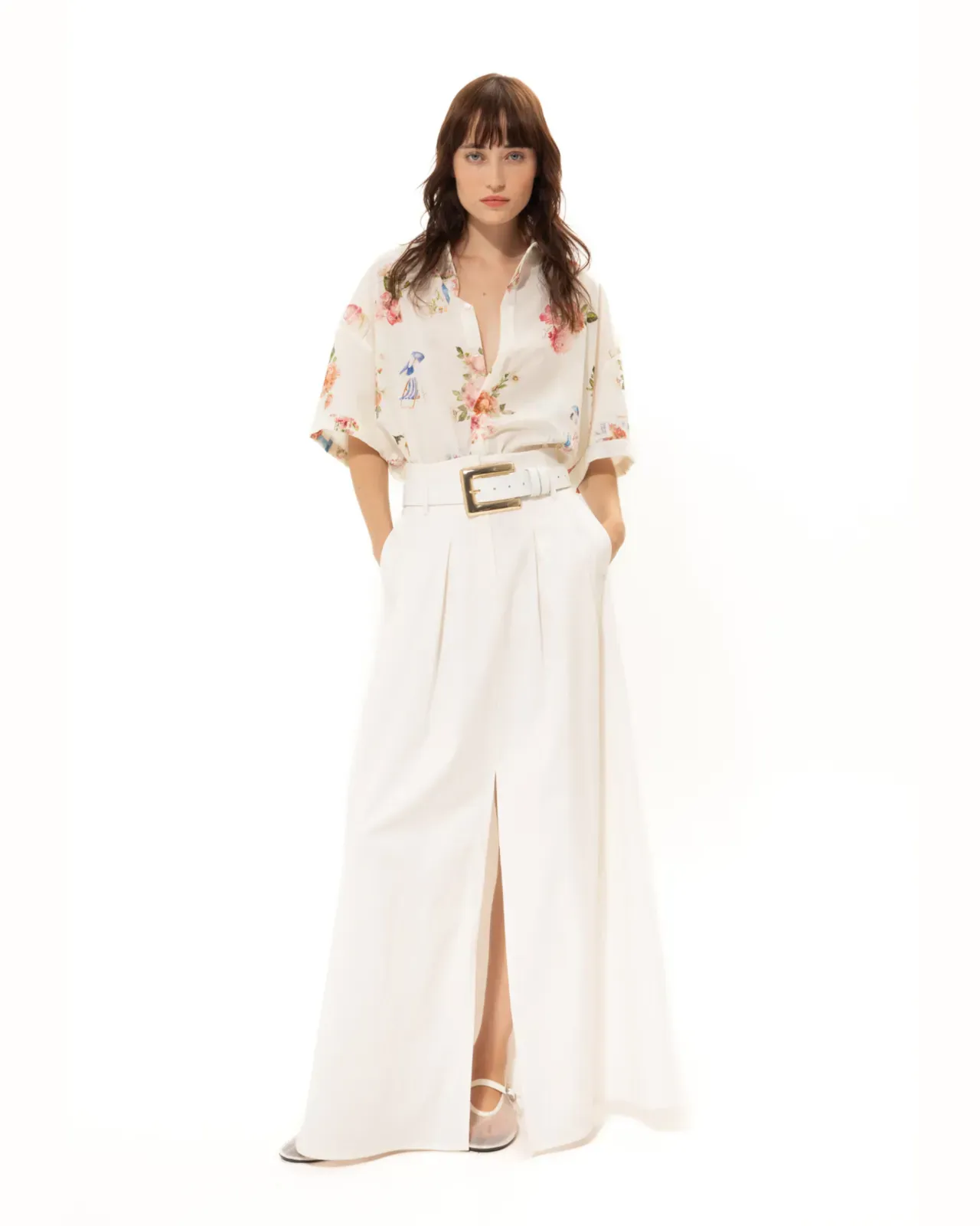 Picture of Island White Long Skirt