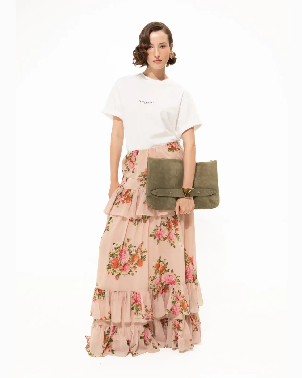 Picture of Pink Romance Ruffled Skirt