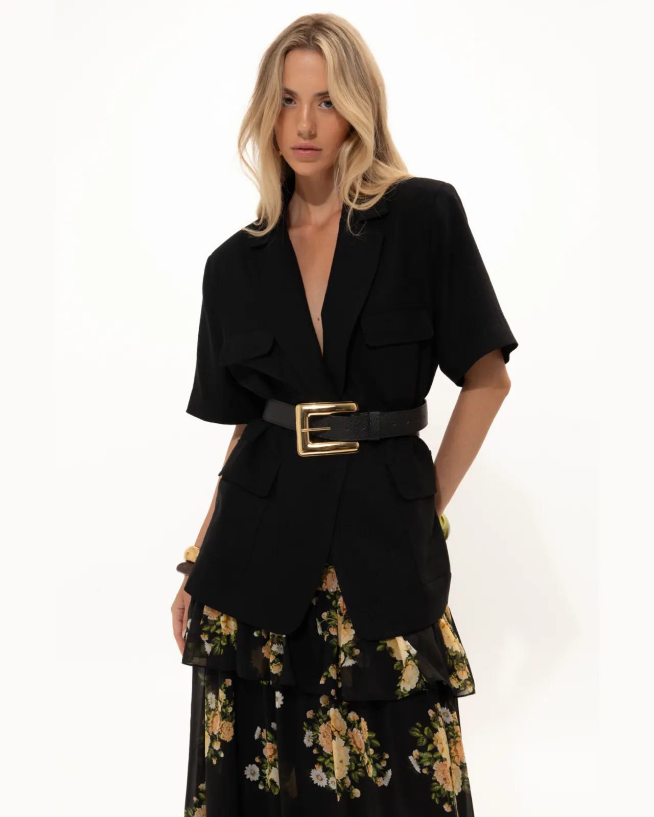 Picture of Black Short-Sleeved Blazer