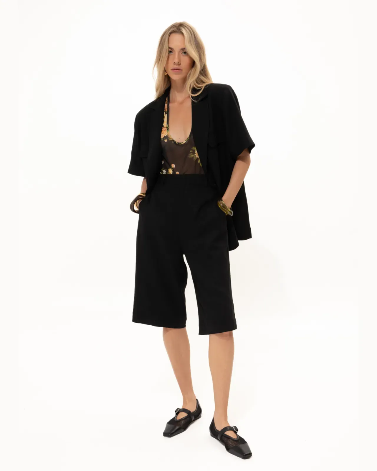 Picture of Black Short-Sleeved Blazer