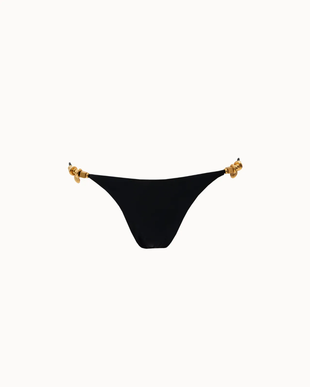 Picture of Black Thin Strap Bikini Bottoms
