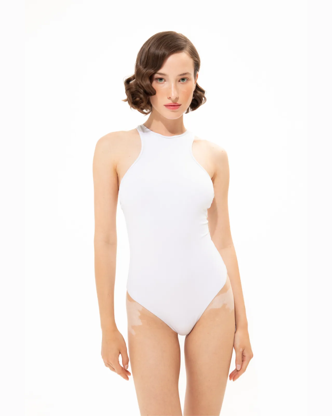 Picture of White One-Piece Swimsuit