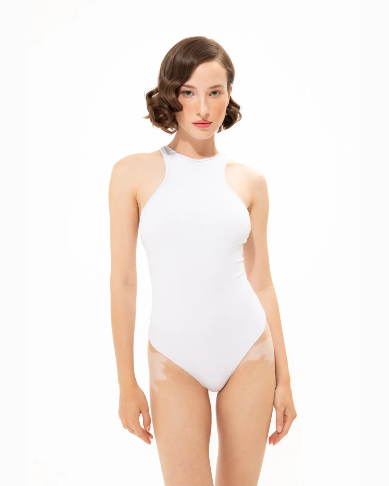 Picture of White One-Piece Swimsuit