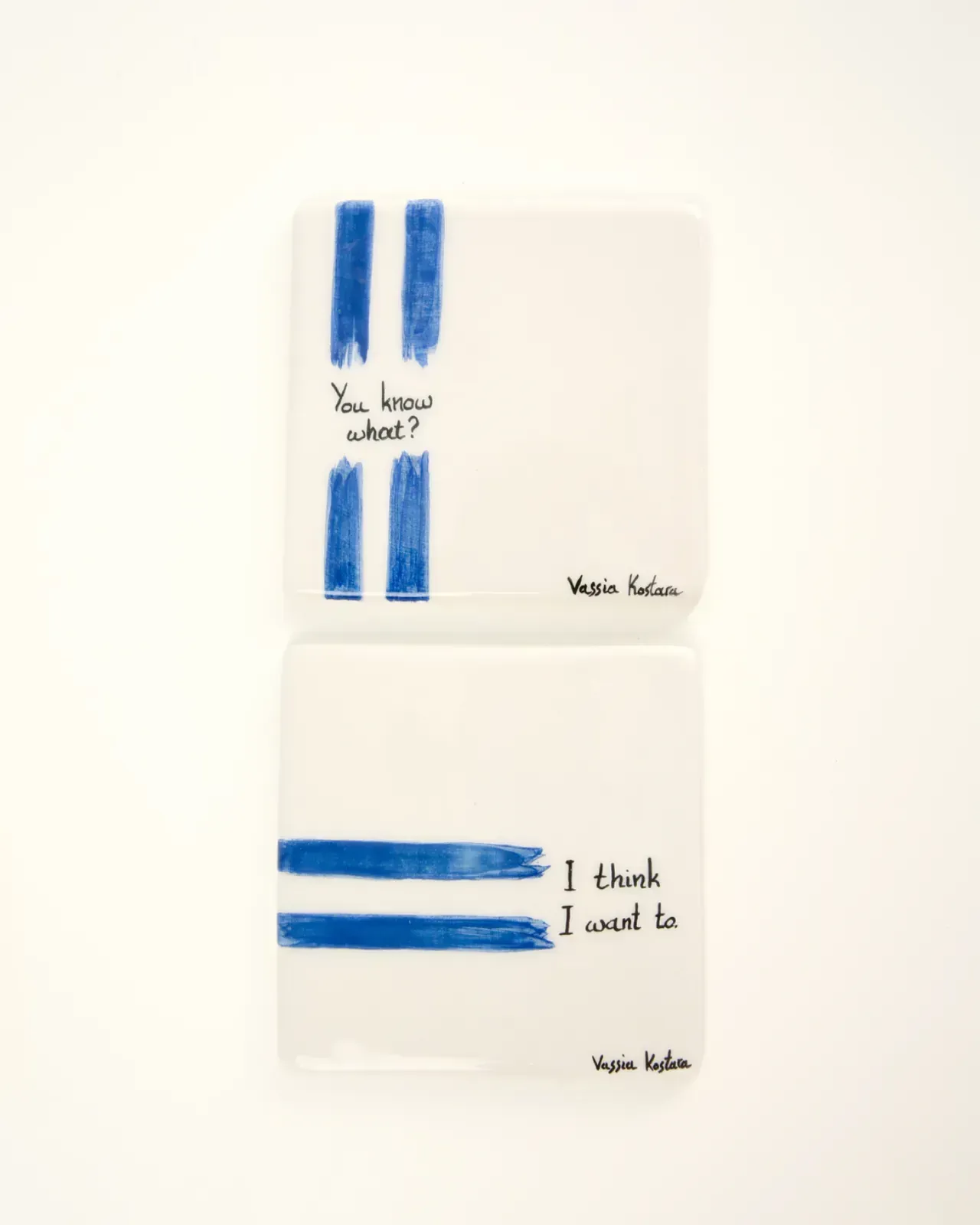 Picture of Aegean Blue Coaster- “You know what?”