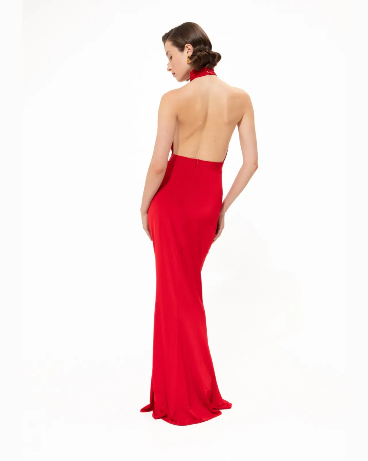 Picture of Fire Red Maxi Gown