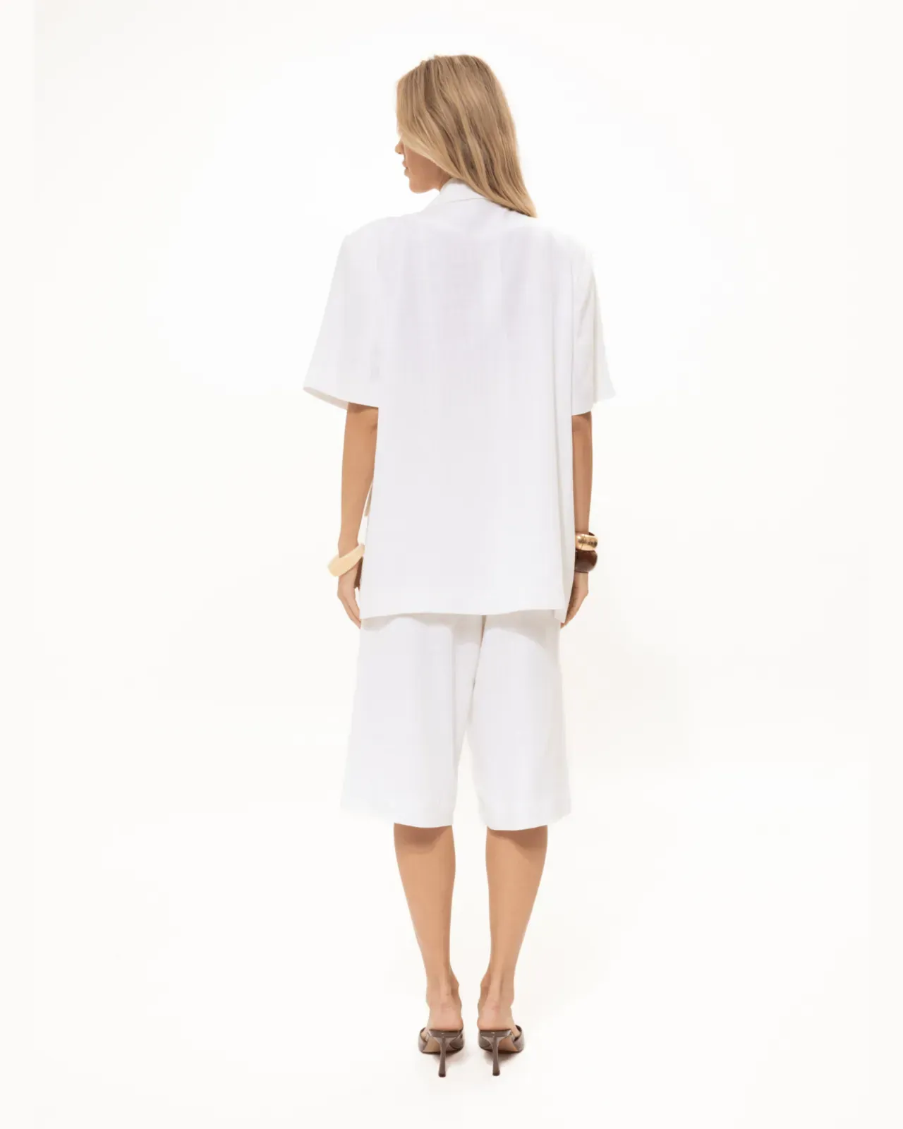 Picture of White Short-Sleeved Blazer