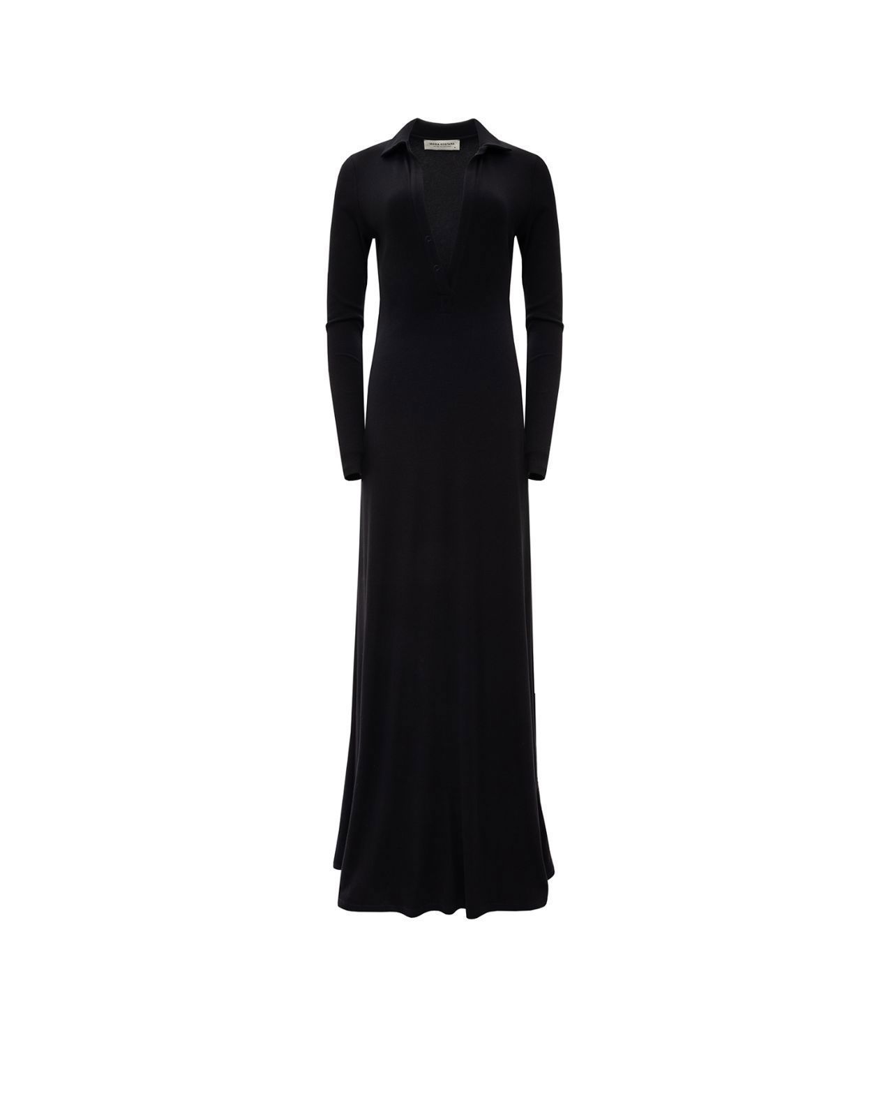 Picture of BLACK RIB MAXI DRESS