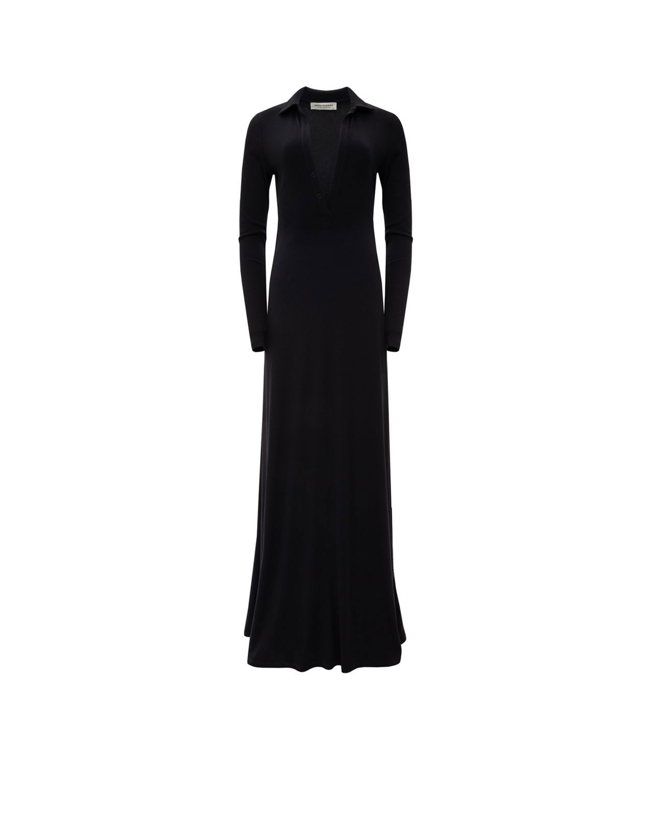 Picture of BLACK RIB MAXI DRESS
