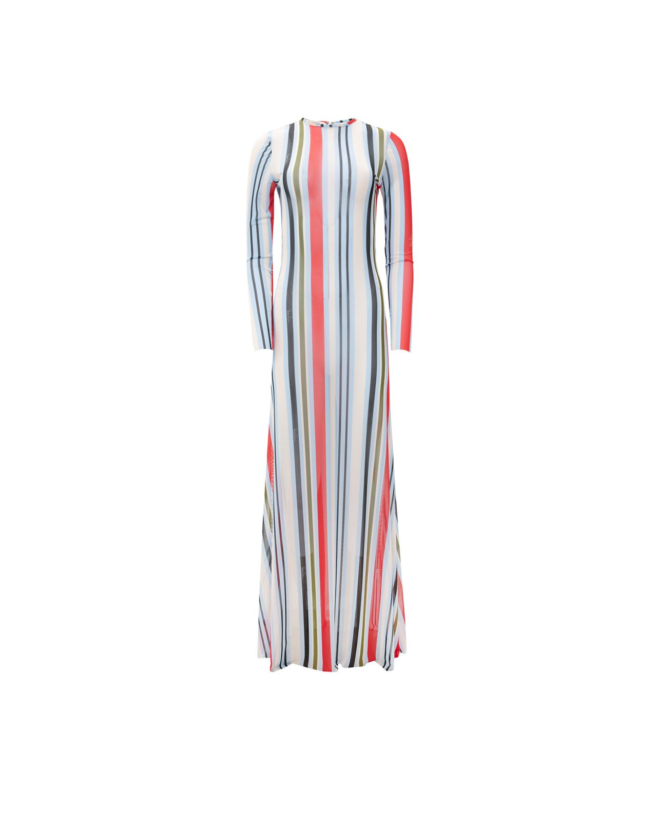 Picture of RED STRIPED MESH DRESS