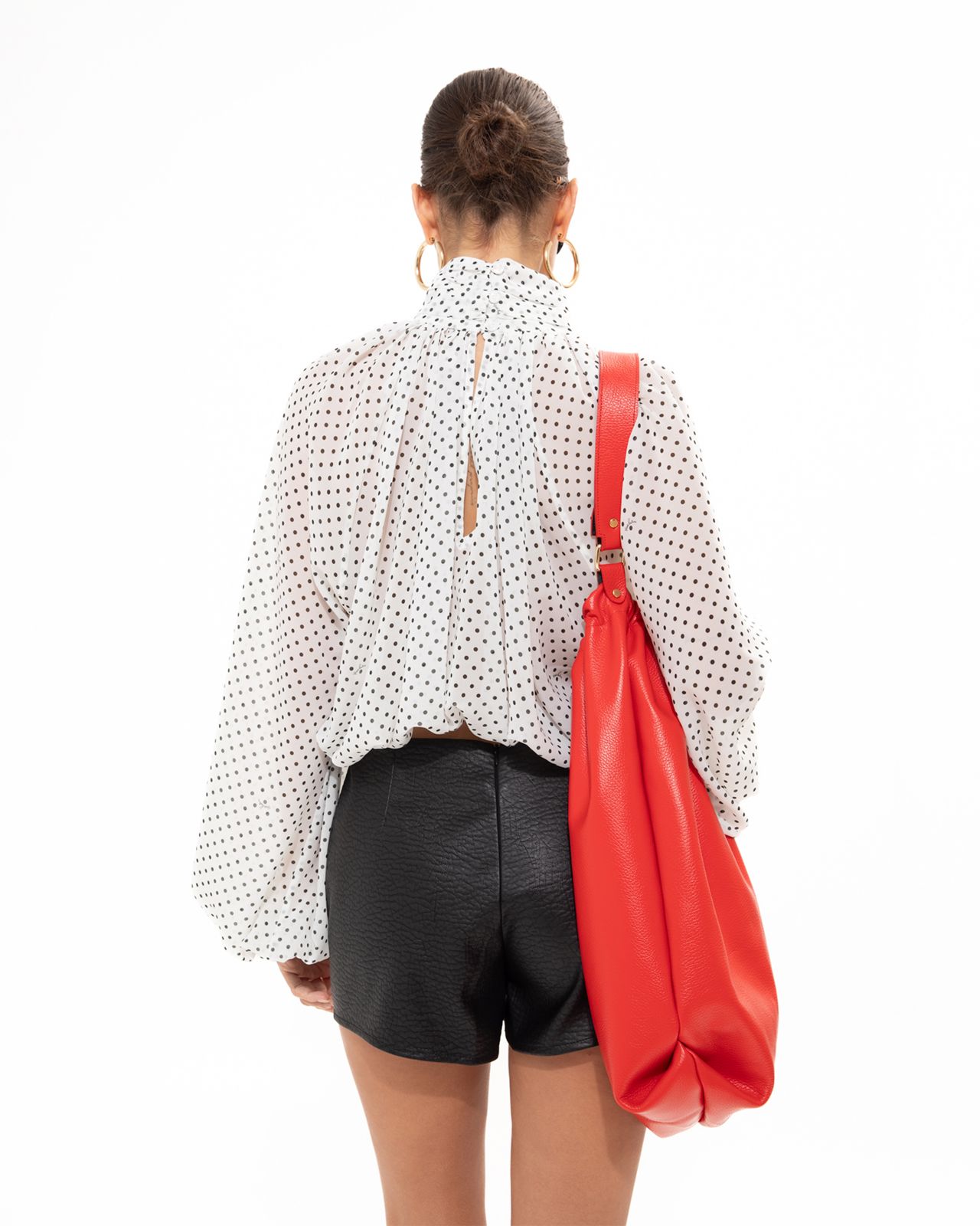Picture of WHITE POLKA BLOUSE