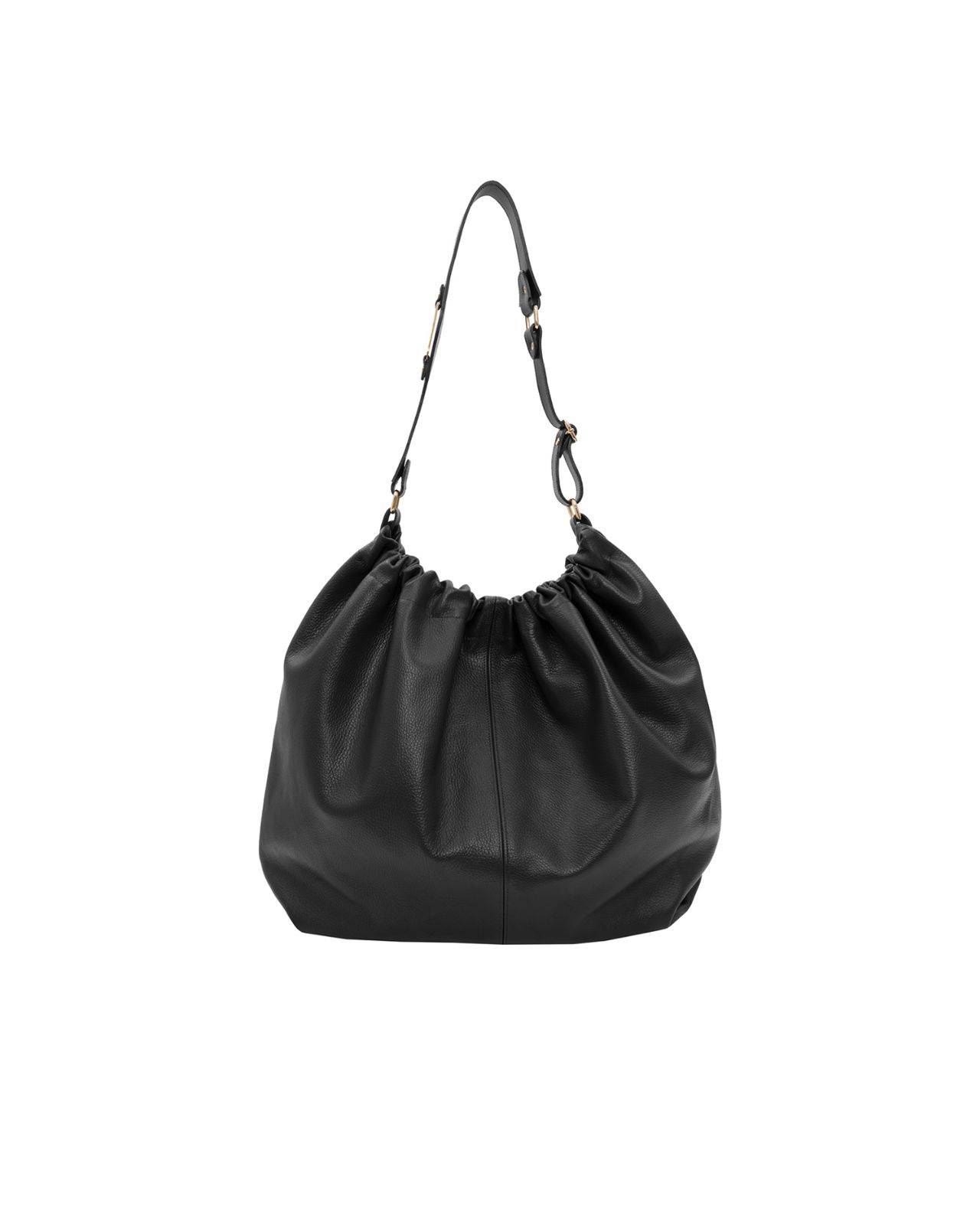 Picture of BLACK LEATHER SHOULDER BAG
