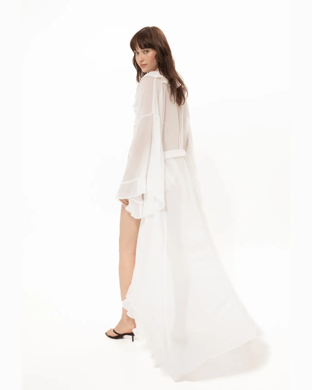 Picture of White Ruffled Kimono