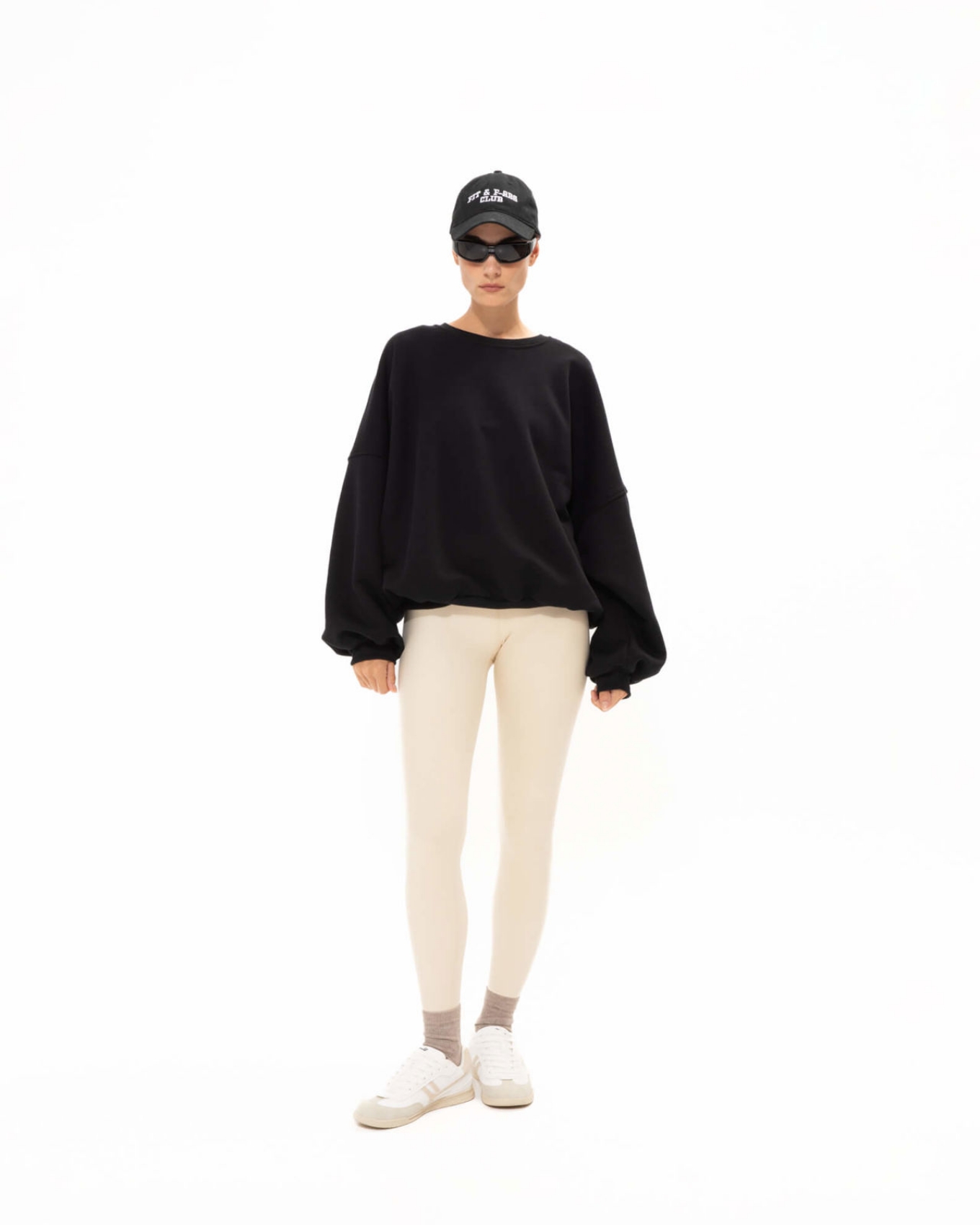 Picture of BLACK OPEN-NECKLINE JUMPER